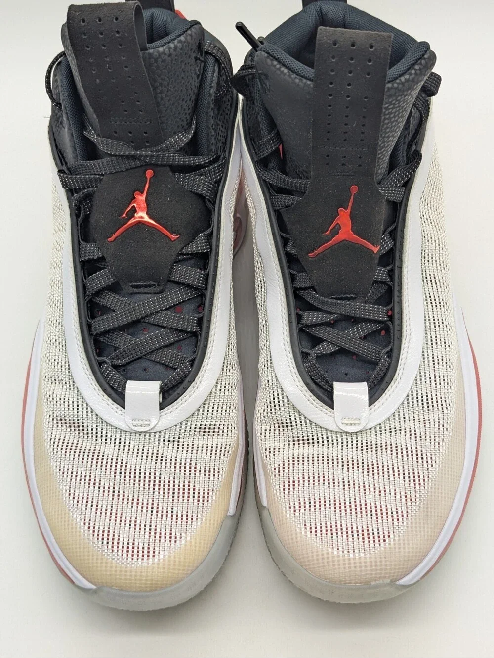 Nike Air Jordan 36 Psychic Energy White Black Red Mens Size 13 CZ2750-100 Shoes